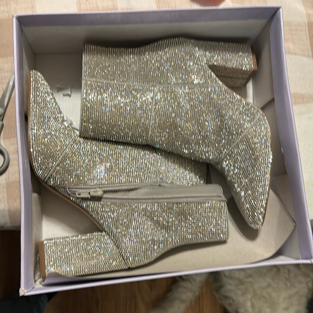 Madden girl rhinestone studded boots